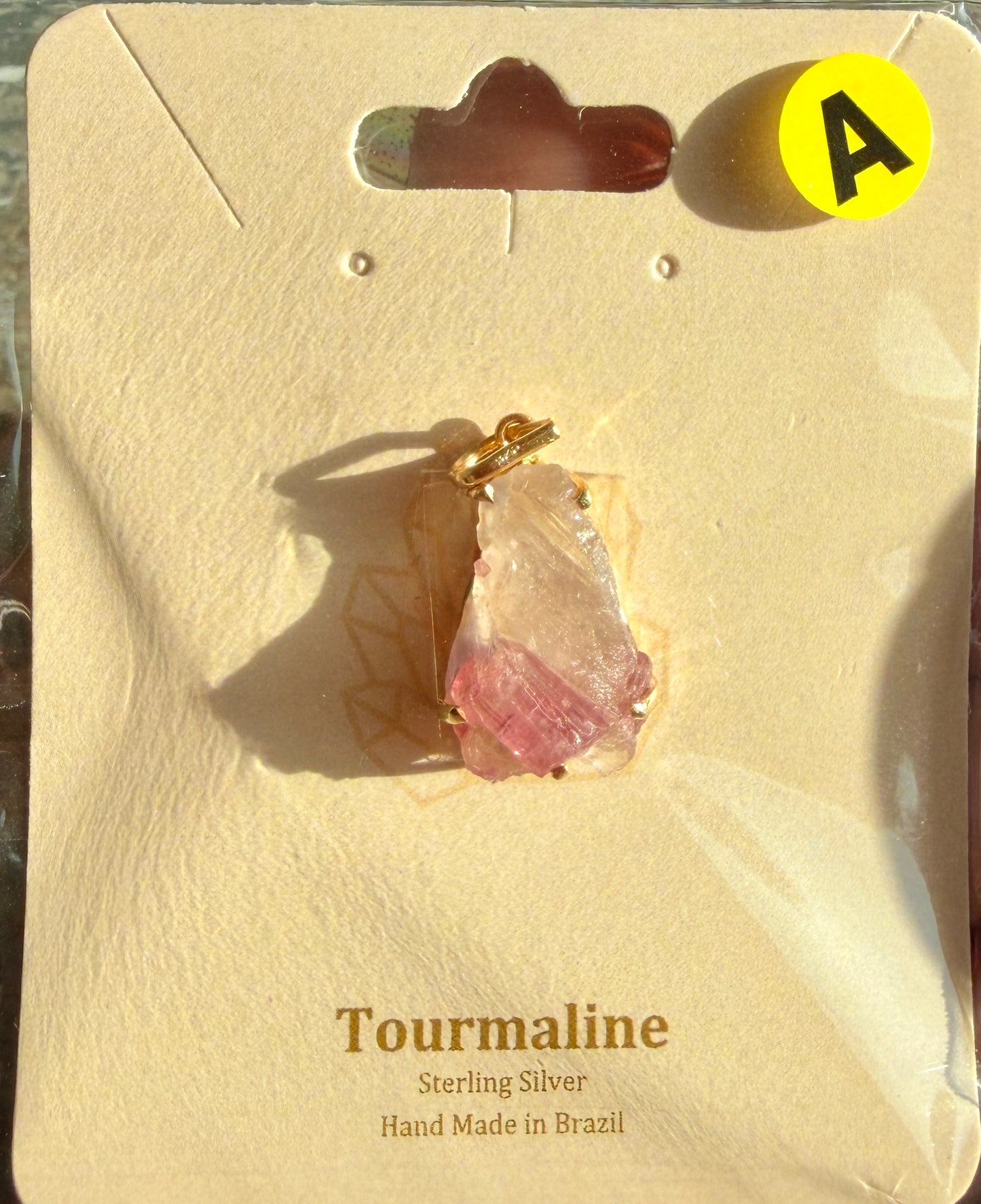 Gorgeous Watermelon Tourmaline Sterling Silver Pendant | Brazil | Opt A