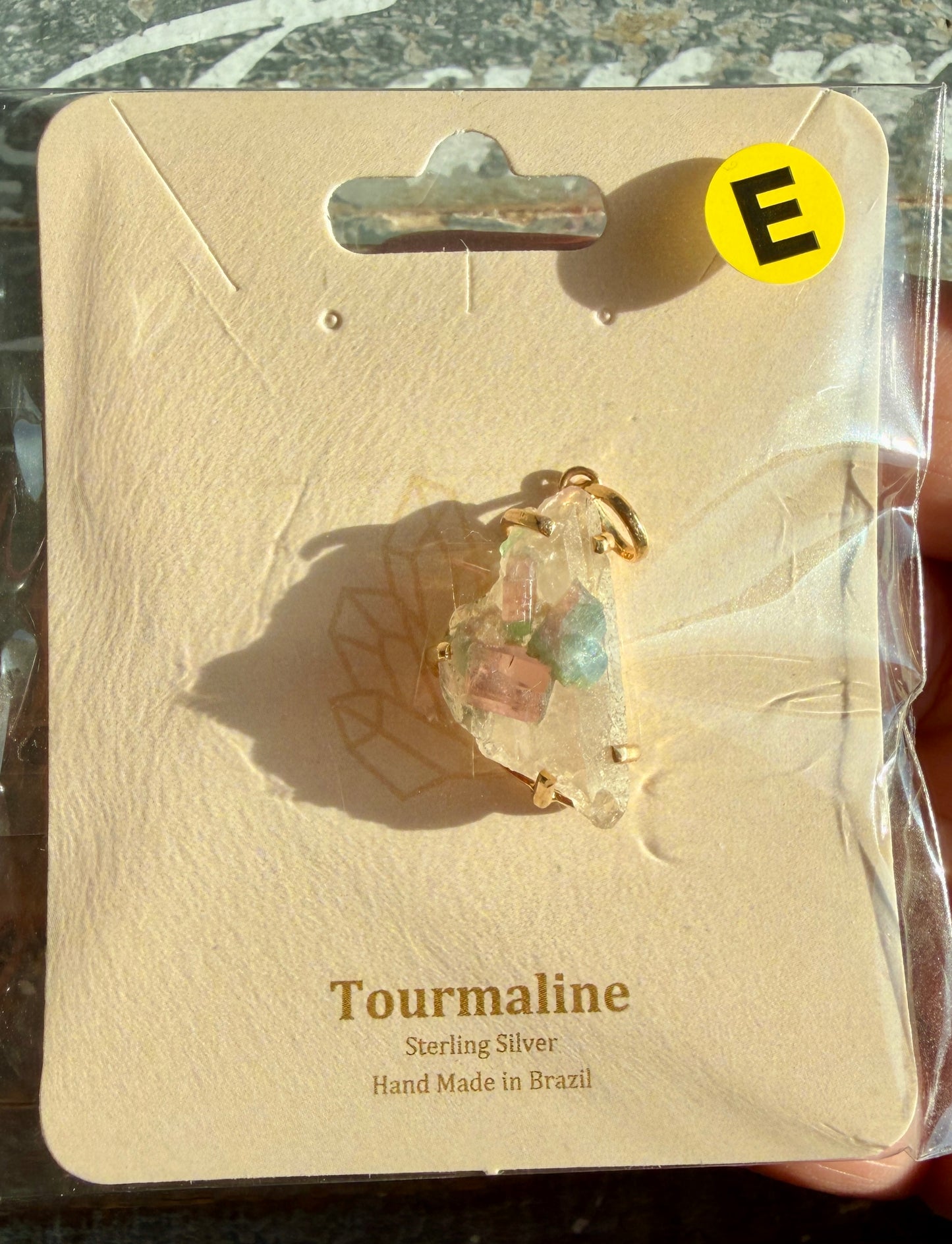 Gorgeous Watermelon Tourmaline Sterling Silver Pendant | Brazil | Opt E