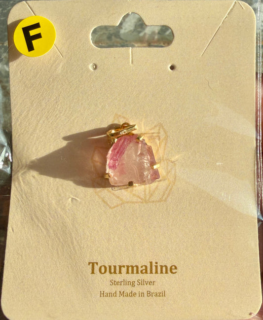 Gorgeous Watermelon Tourmaline Sterling Silver Pendant | Brazil | Opt F