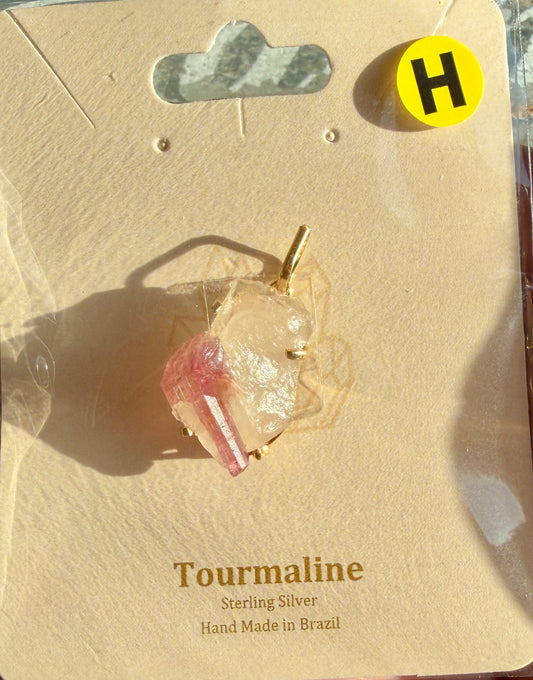 Gorgeous Watermelon Tourmaline Sterling Silver Pendant | Brazil | Opt H