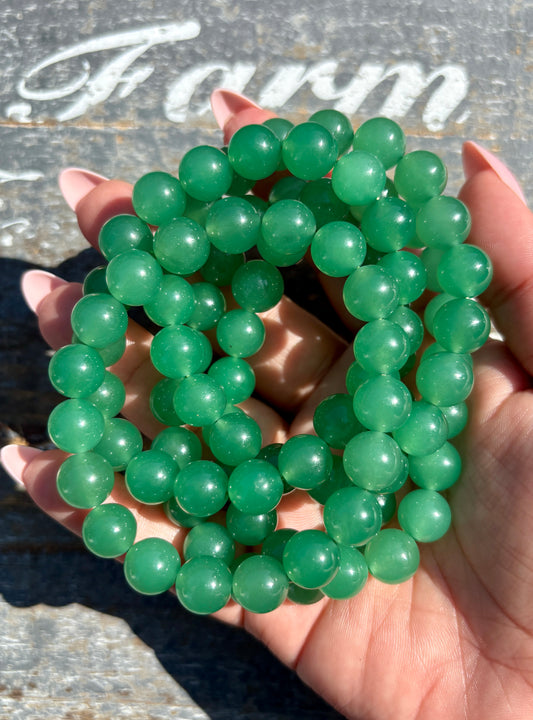 One (1) Green Aventurine Bracelet | Wrist Size 6.25-6.5" | 10mm