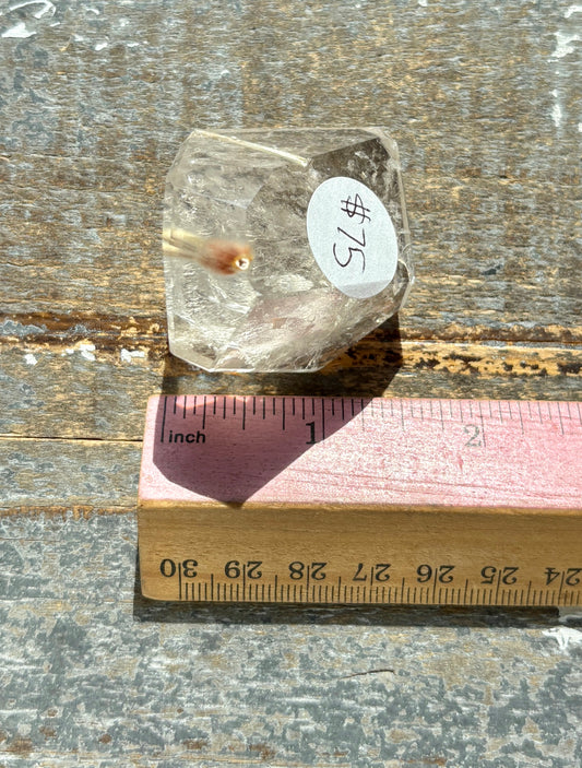 Gorgeous High Quality Amphibole Quartz Polished Freeform from Brazil