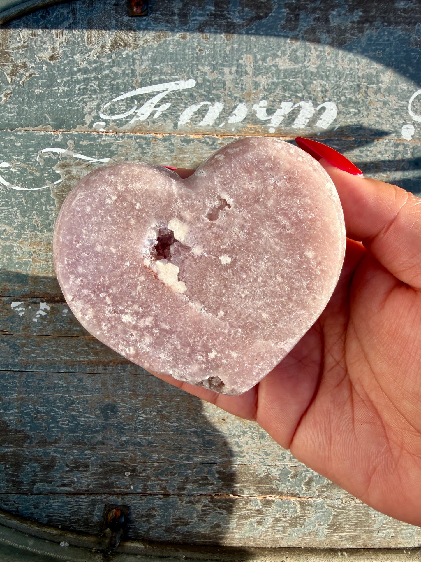 Gorgeous Pink Amethyst Heart | Brazil | Opt 9 (comes with stand)