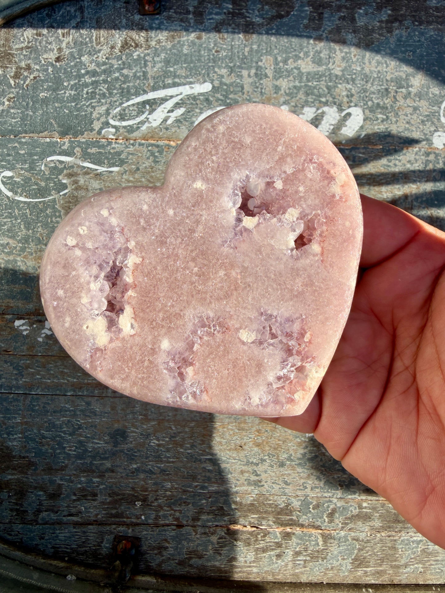 Gorgeous Pink Amethyst Heart | Brazil | Opt 9 (comes with stand)