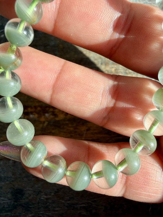 Gorgeous Himalayan Quartz with Chlorite Bracelet | 7mm | Wrist: 6