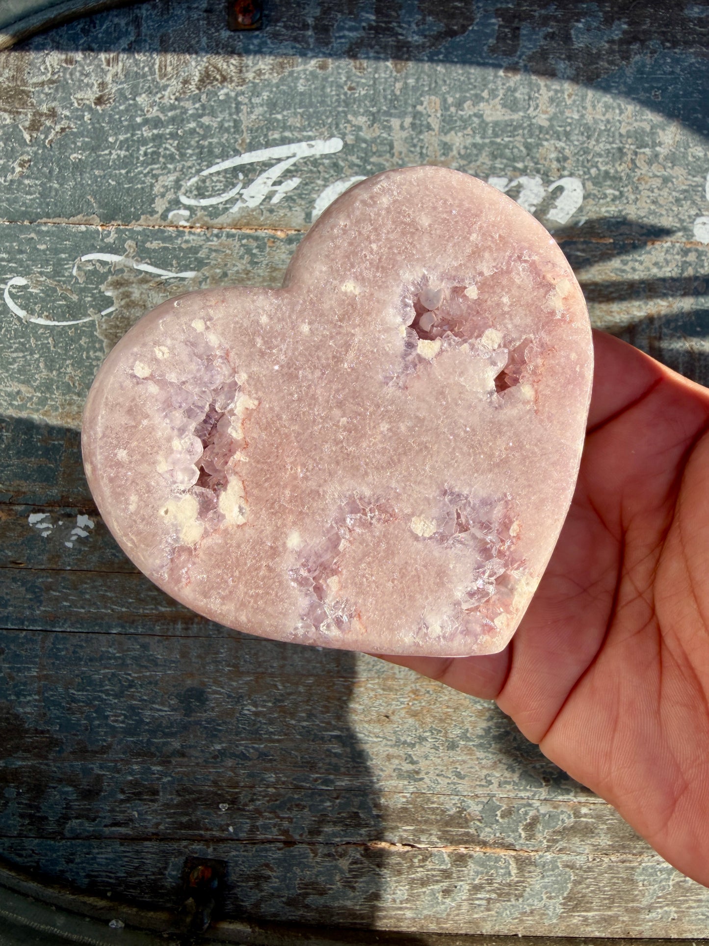 Gorgeous Pink Amethyst Heart | Brazil | Opt 9 (comes with stand)