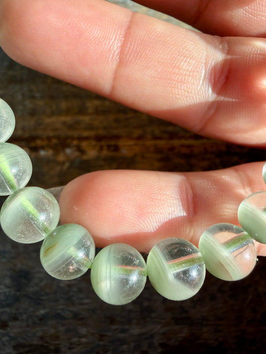 Gorgeous Himalayan Quartz with Chlorite Bracelet | 8mm | Wrist: 6.5"