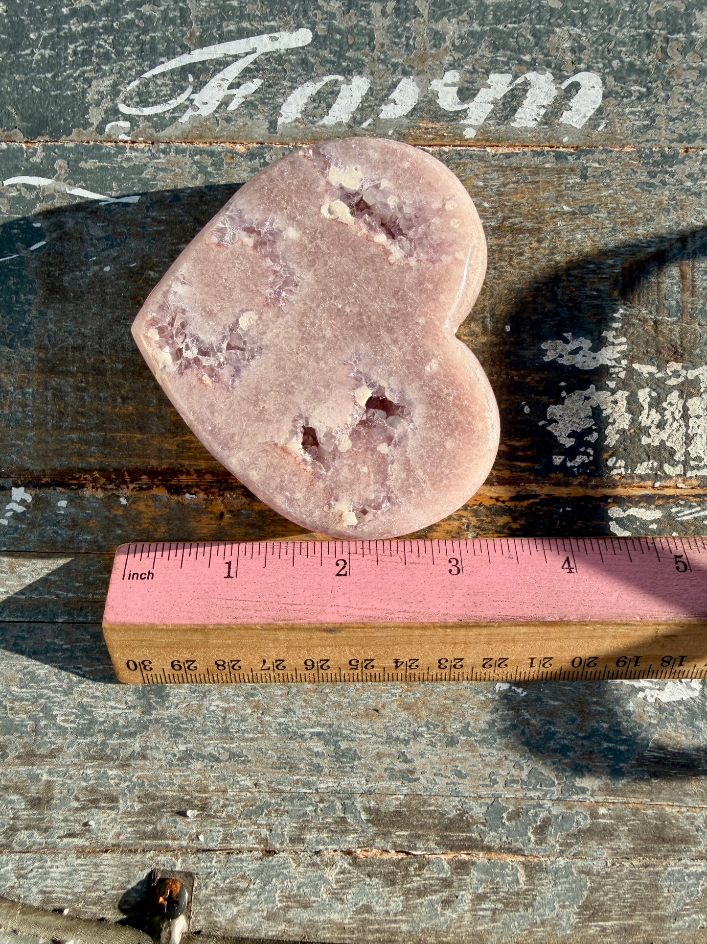 Gorgeous Pink Amethyst Heart | Brazil | Opt 9 (comes with stand)