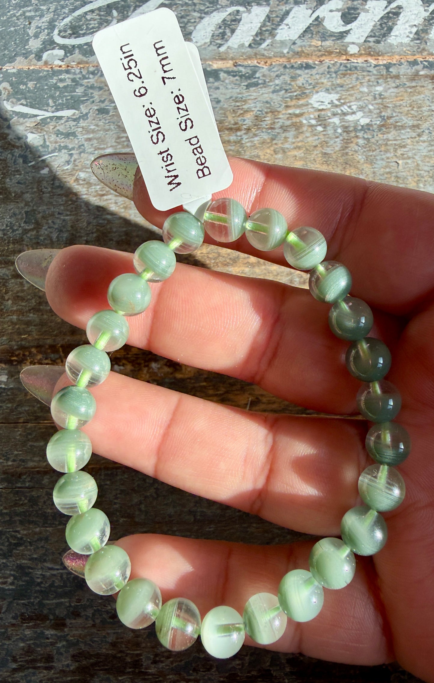 Gorgeous Himalayan Quartz with Chlorite Bracelet | 7mm | Wrist: 6.25"