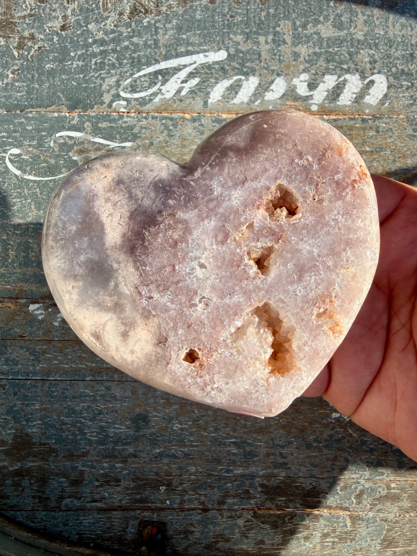 Gorgeous Pink Amethyst Heart | Brazil | Opt 10 (comes with stand)