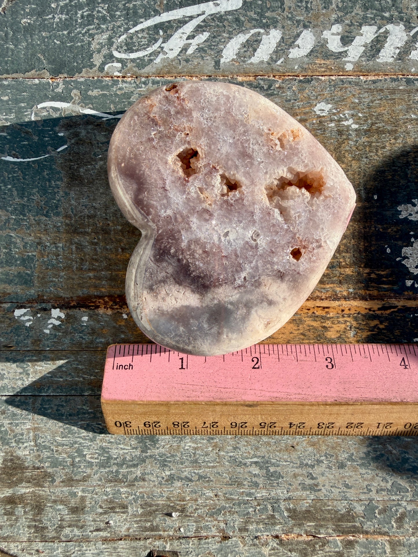 Gorgeous Pink Amethyst Heart | Brazil | Opt 10 (comes with stand)