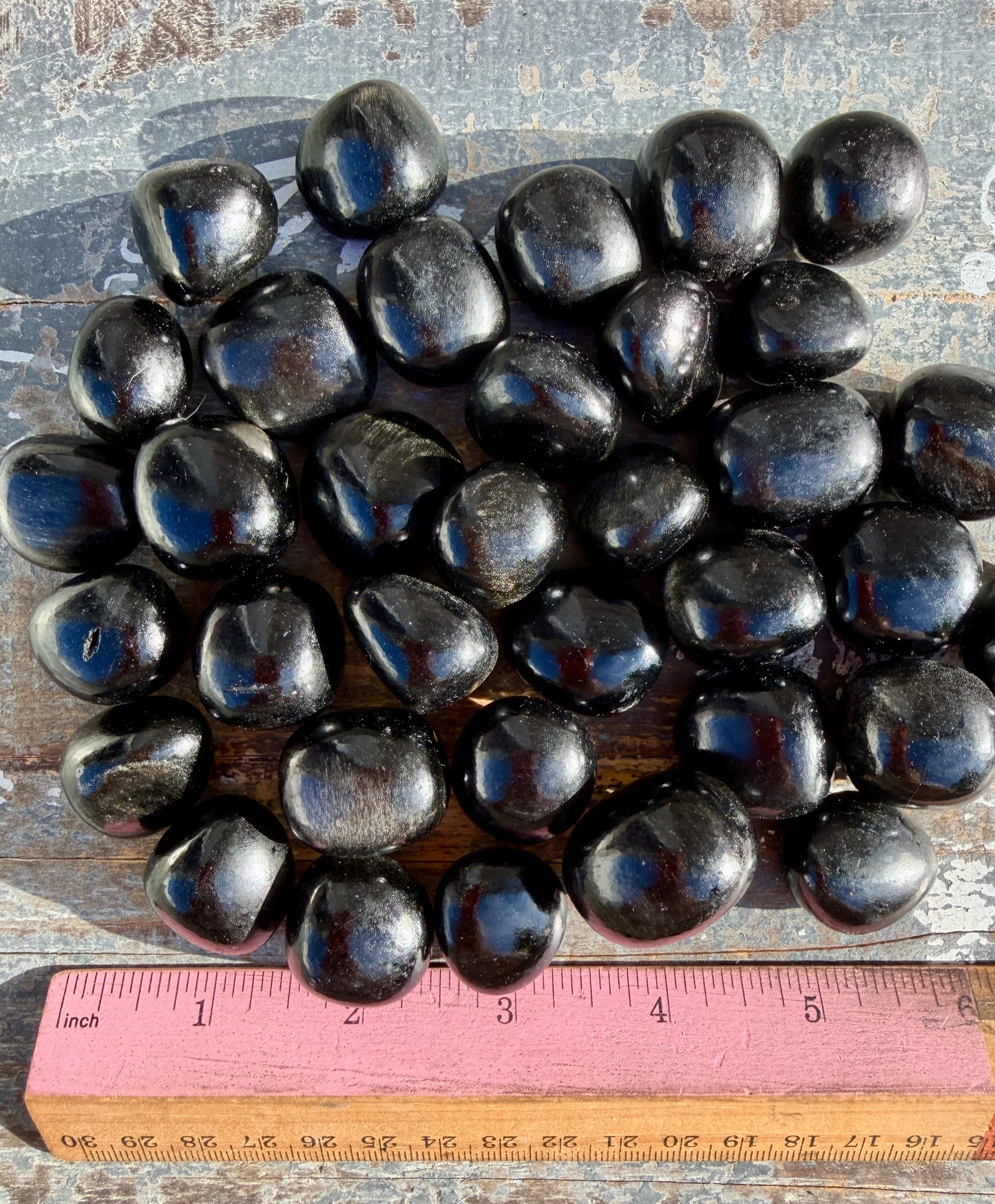 One (1) Silver Sheen Tumbles | Mexico | Intuitively Chosen