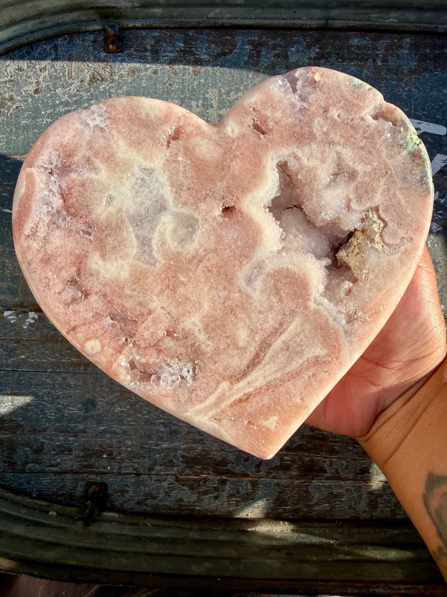 Gorgeous Pink Amethyst Heart | Brazil | Opt 19 (comes with stand)