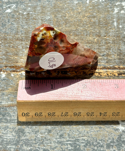 Gorgeous High Quality Amphibole Quartz Polished Freeform from Brazil