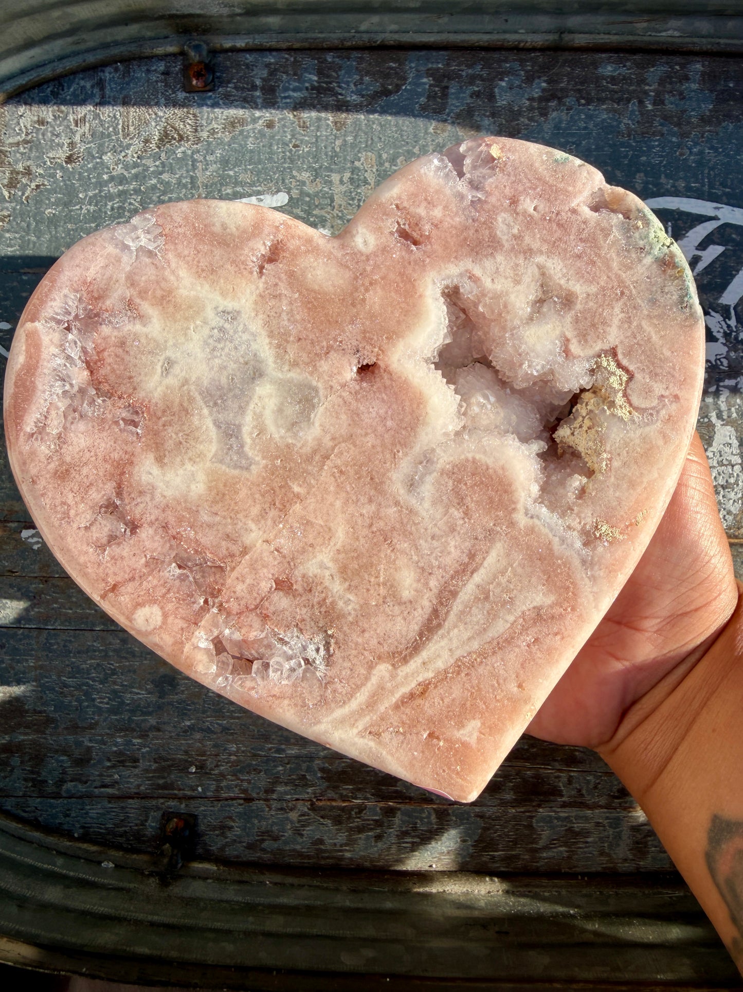 Gorgeous Pink Amethyst Heart | Brazil | Opt 19 (comes with stand)