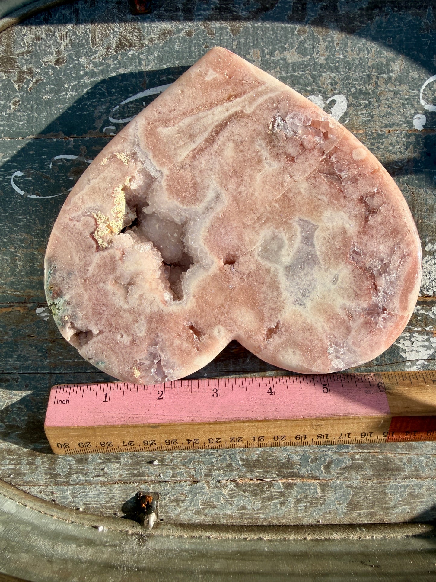Gorgeous Pink Amethyst Heart | Brazil | Opt 19 (comes with stand)