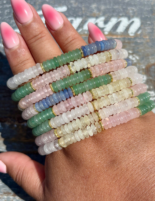 One (1) Multi Quartz Bracelet | Wrist Size 6.5" | 6mm