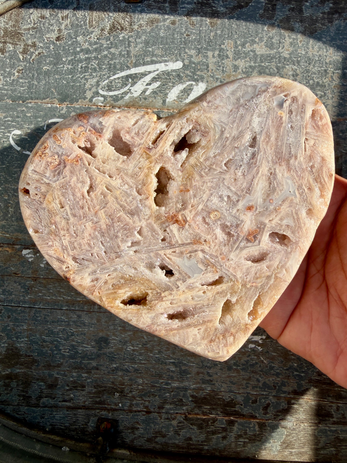 Gorgeous Seganite Agate Heart | Exclusively from Brazil *Rare Find* | Opt 6