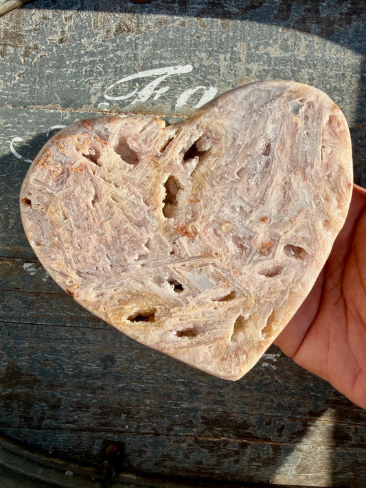 Gorgeous Seganite Agate Heart | Exclusively from Brazil *Rare Find* | Opt 6