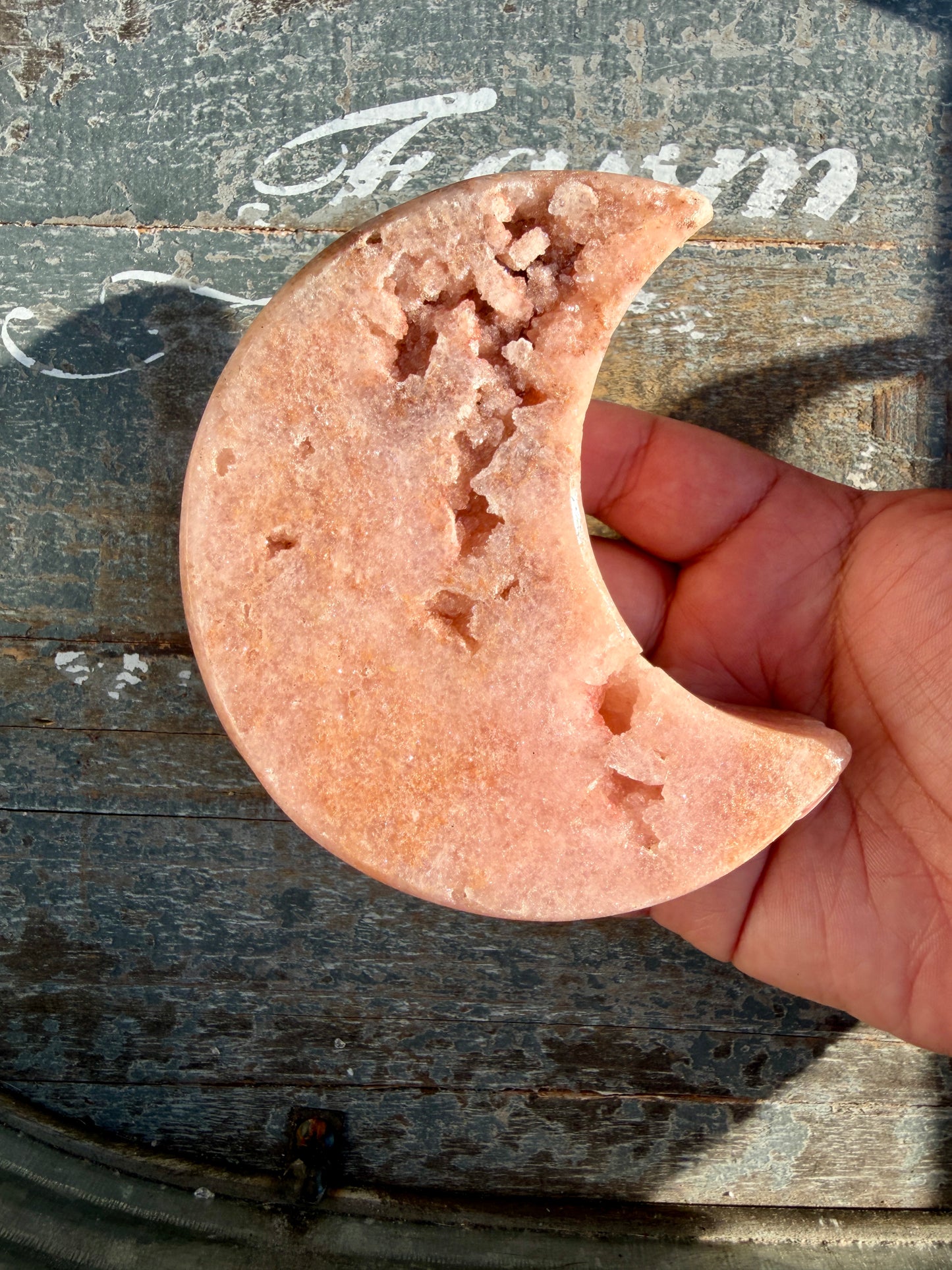 Gorgeous Pink Amethyst Moon | Brazil | Opt 12 (comes with stand)