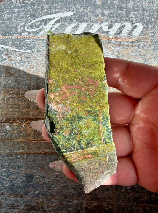 Copper in Epidote - Denver Gem Show Find | Opt D
