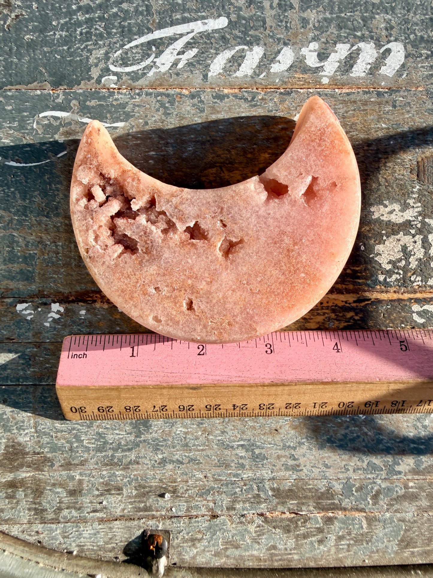 Gorgeous Pink Amethyst Moon | Brazil | Opt 12 (comes with stand)