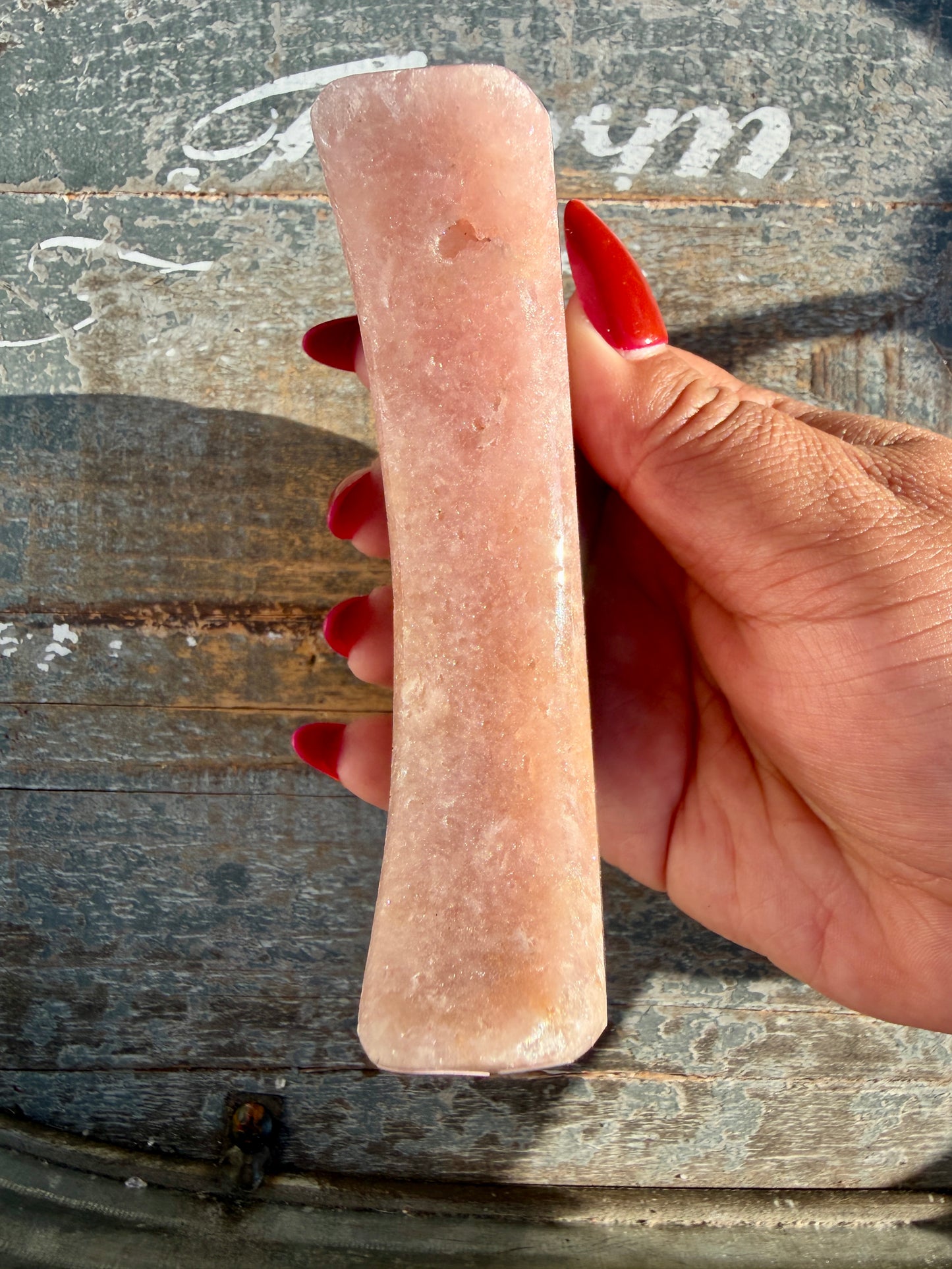 Gorgeous Pink Amethyst Moon | Brazil | Opt 15 (comes with stand)