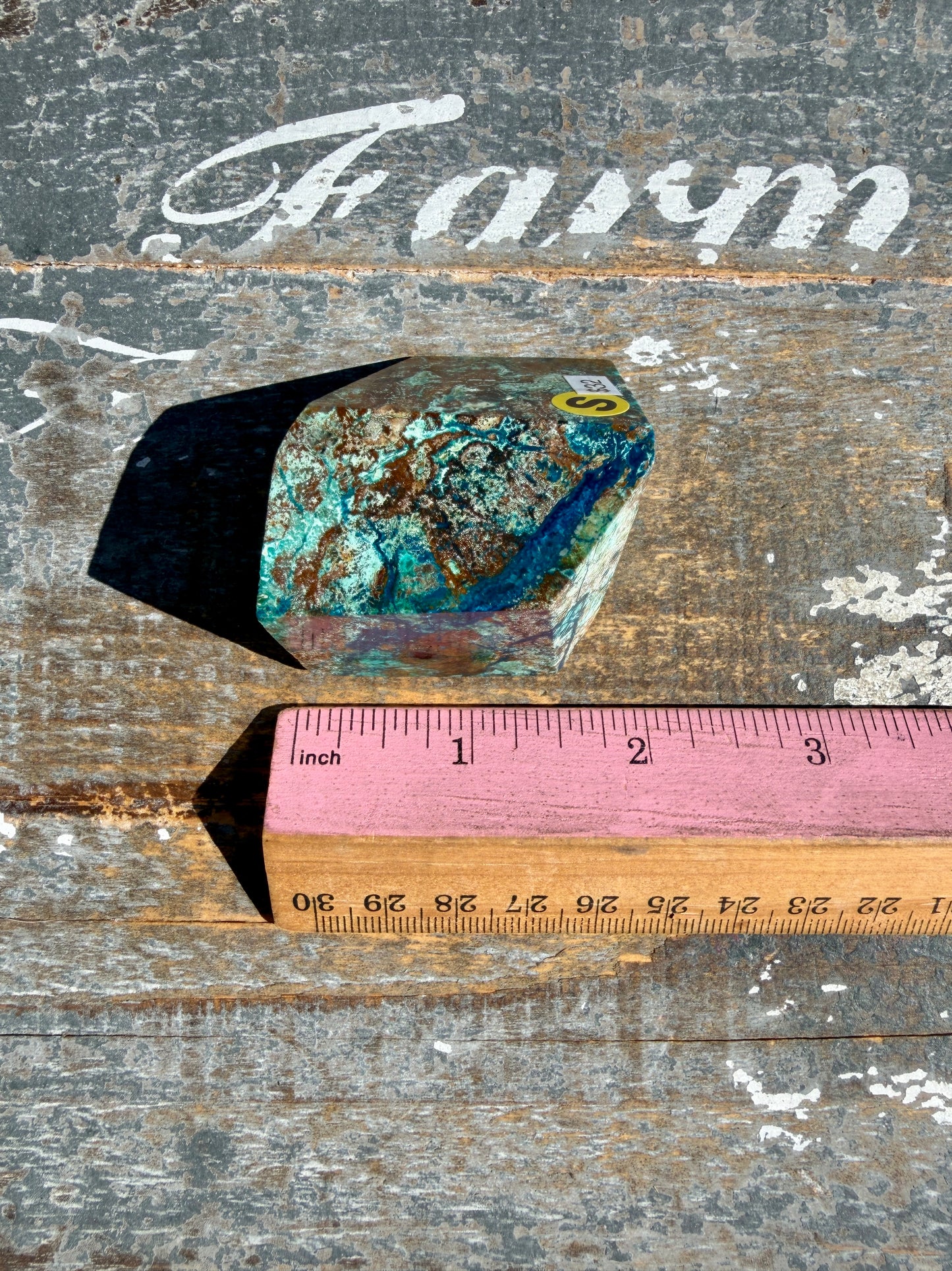 Gorgeous Chrysocolla/Azurite Freeform from Peru | Opt S