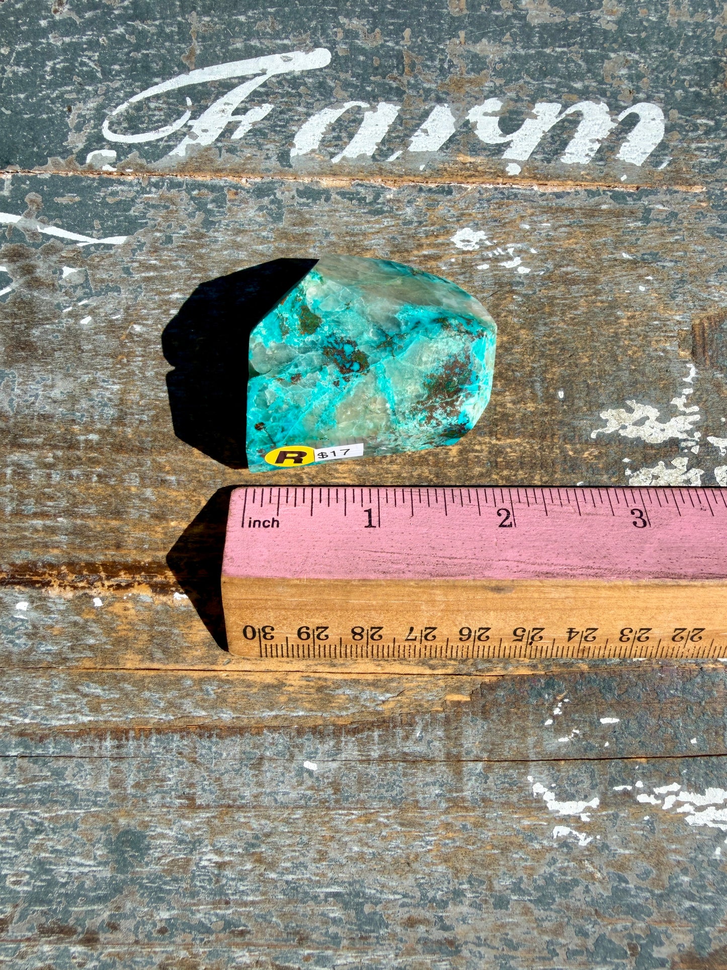 Gorgeous Chrysocolla/Azurite Freeform from Peru | Opt R