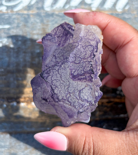 Rare "QR Code" Fluorite Specimen from China | Opt H