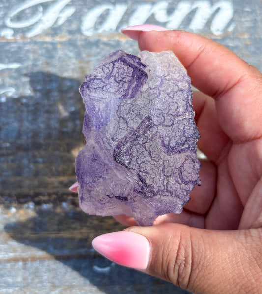 Rare "QR Code" Fluorite Specimen from China | Opt H