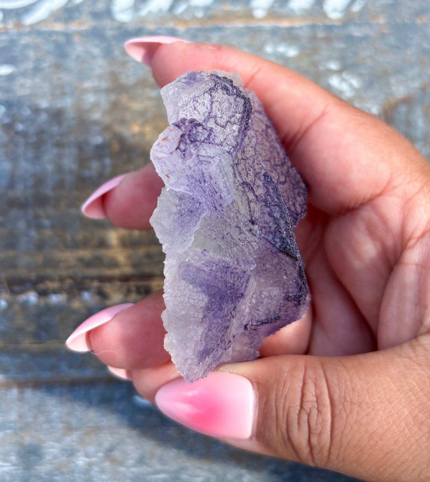 Rare "QR Code" Fluorite Specimen from China | Opt H
