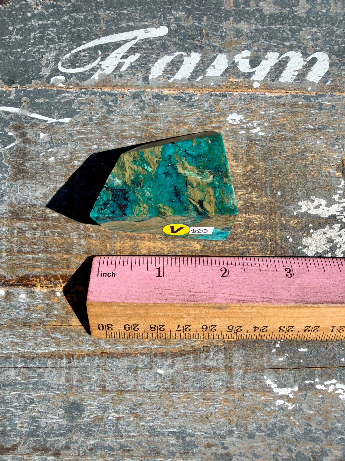 Gorgeous Chrysocolla/Azurite Freeform from Peru | Opt V