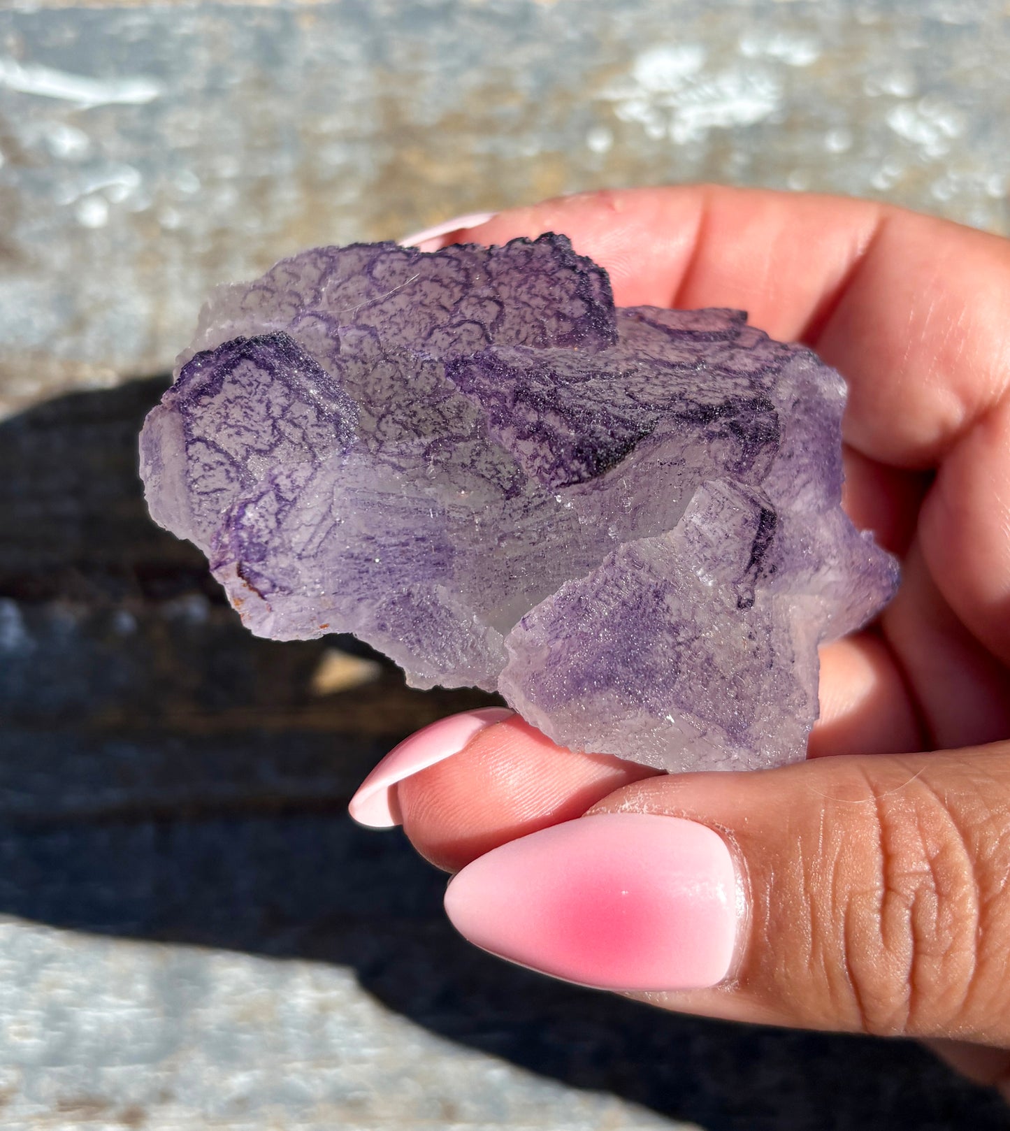 Rare "QR Code" Fluorite Specimen from China | Opt H