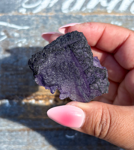 Rare "QR Code" Fluorite Specimen from China | Opt G