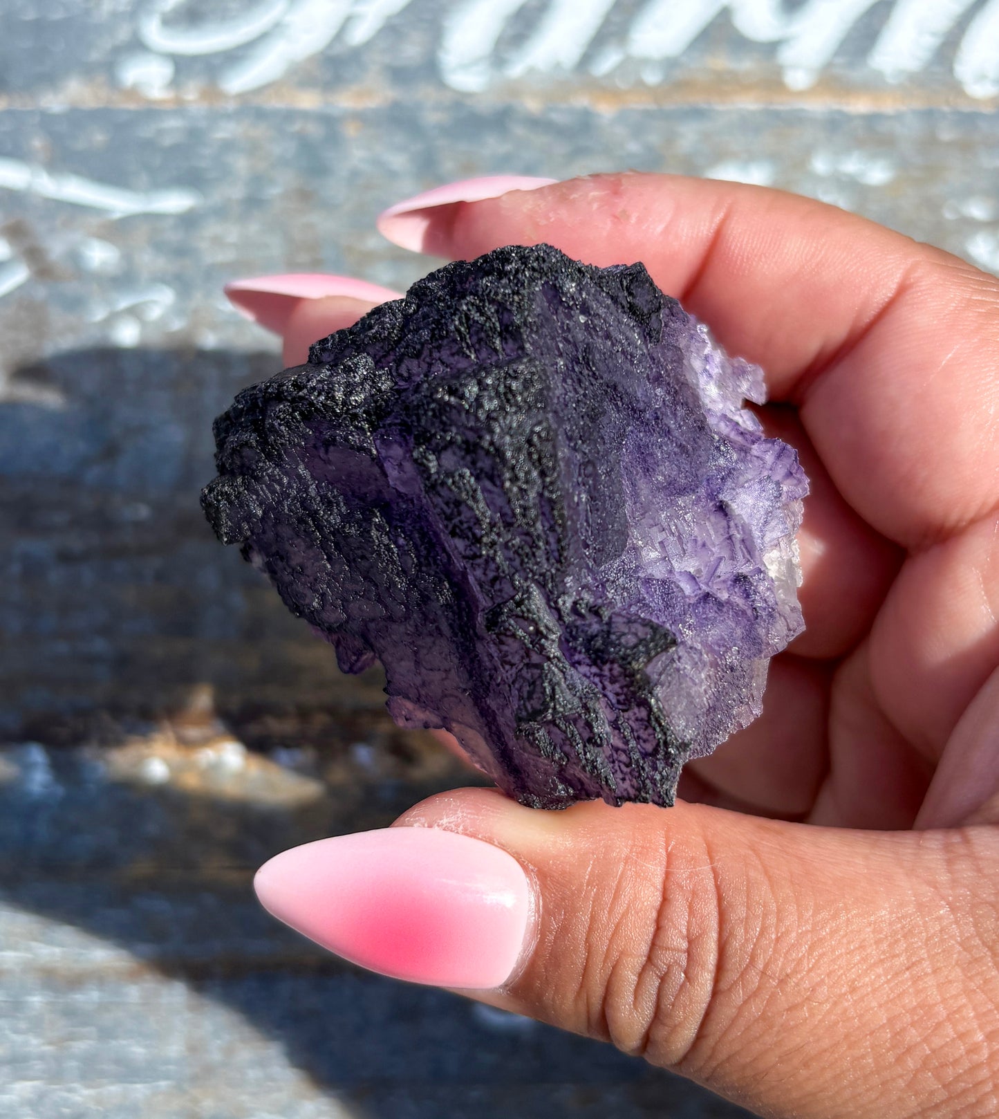 Rare "QR Code" Fluorite Specimen from China | Opt G