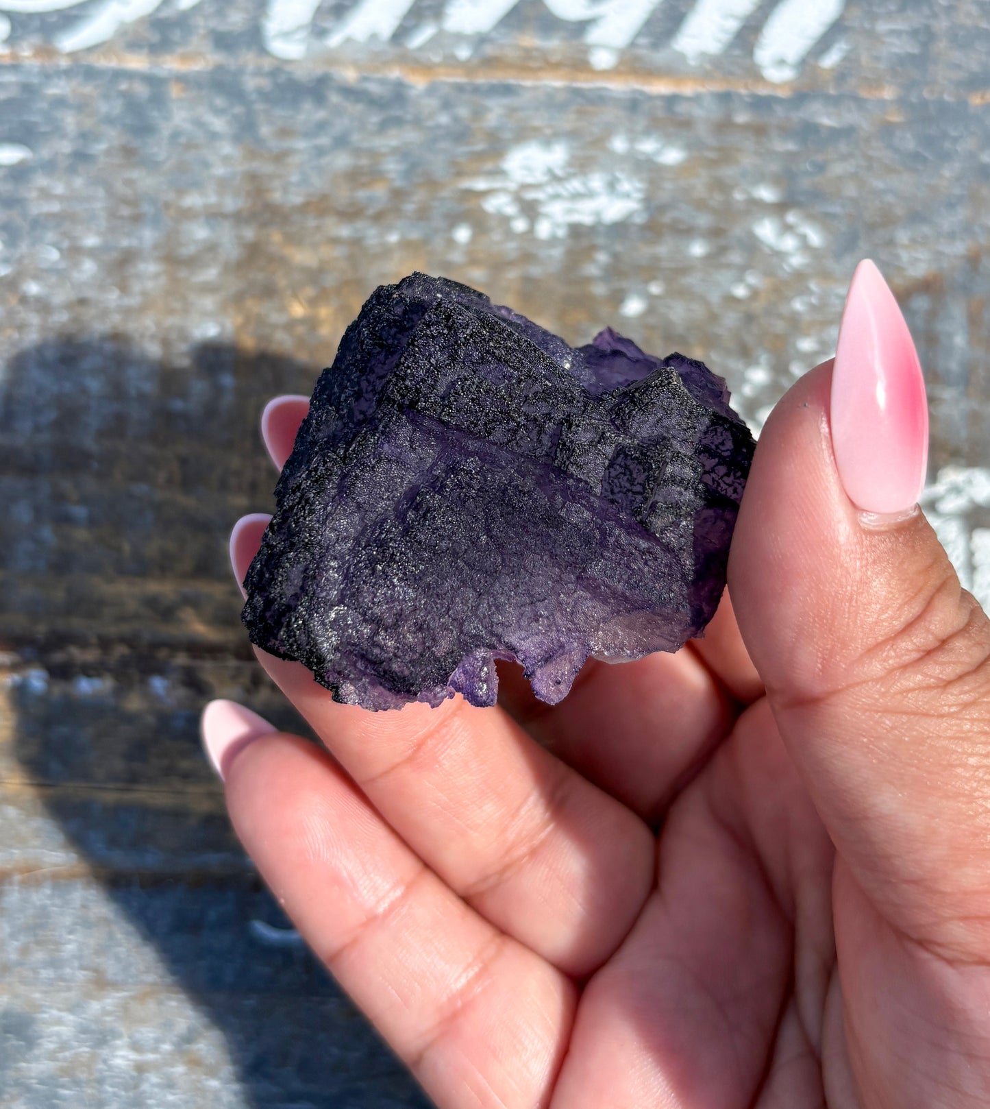 Rare "QR Code" Fluorite Specimen from China | Opt G