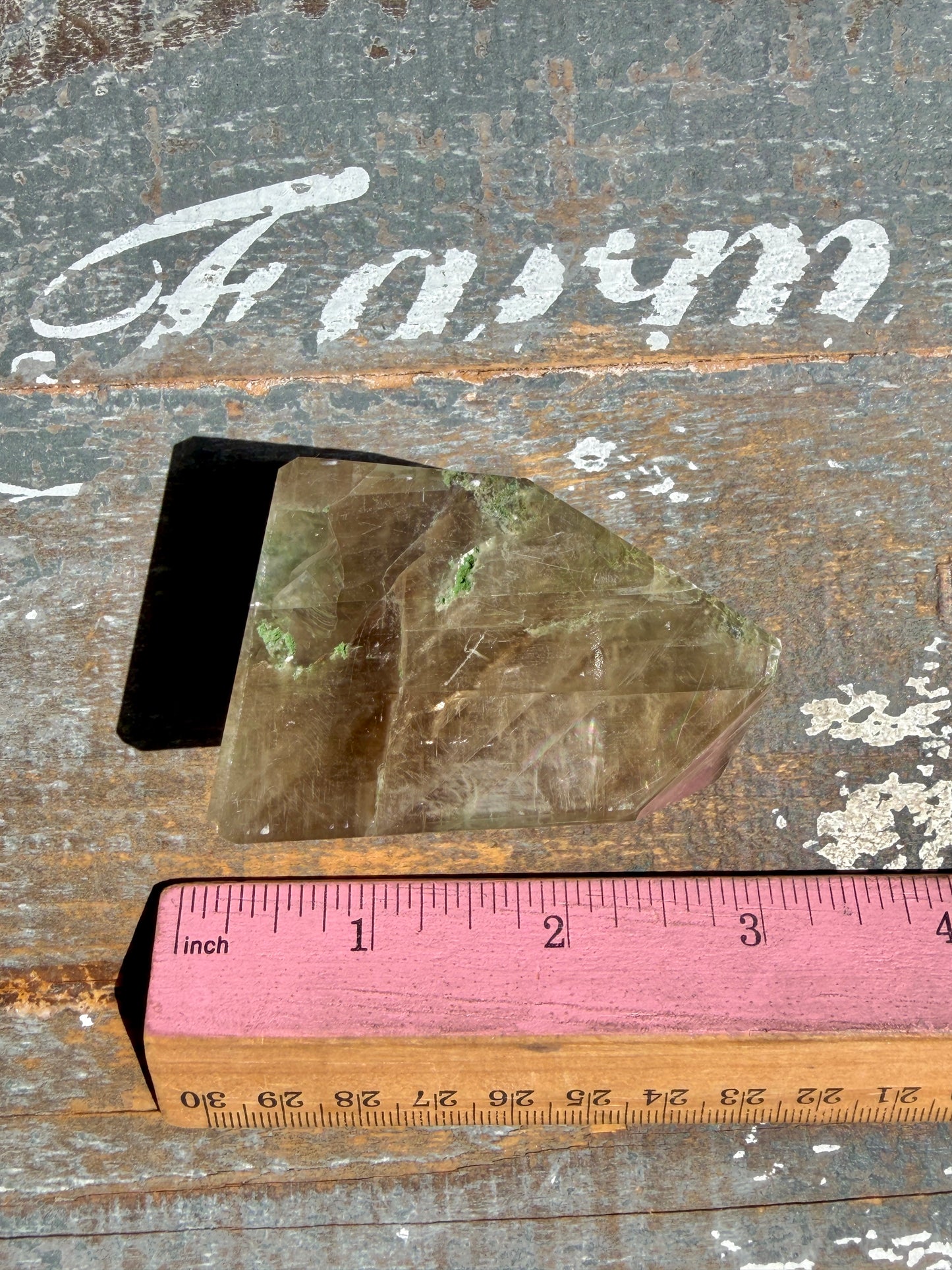 Gorgeous Optical Calcite + Moss Agate Combo Mineral Freeform From India | Opt 10