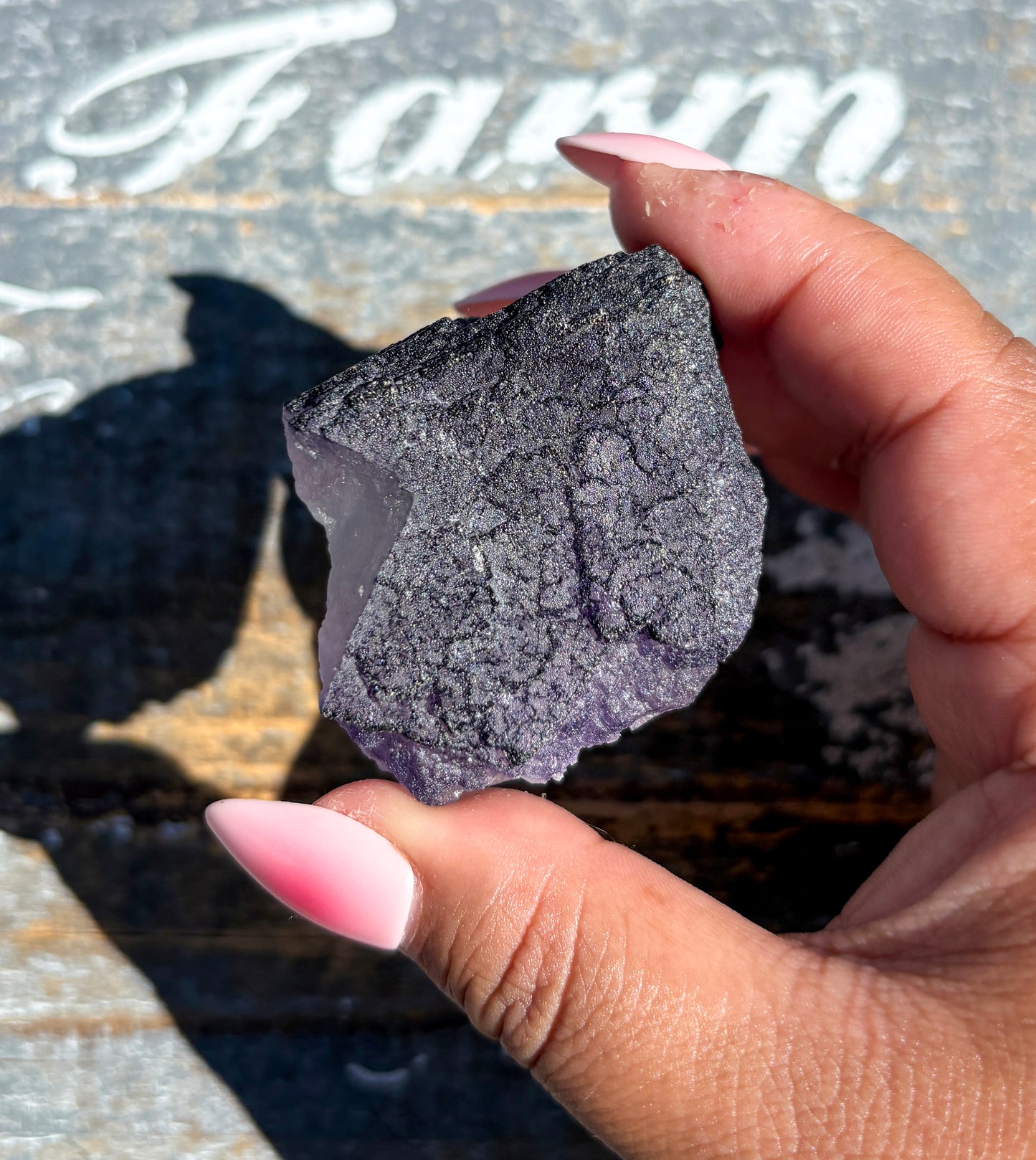 Rare "QR Code" Fluorite Specimen from China | Opt D