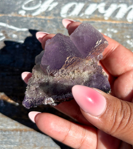 Rare "QR Code" Fluorite Specimen from China | Opt A