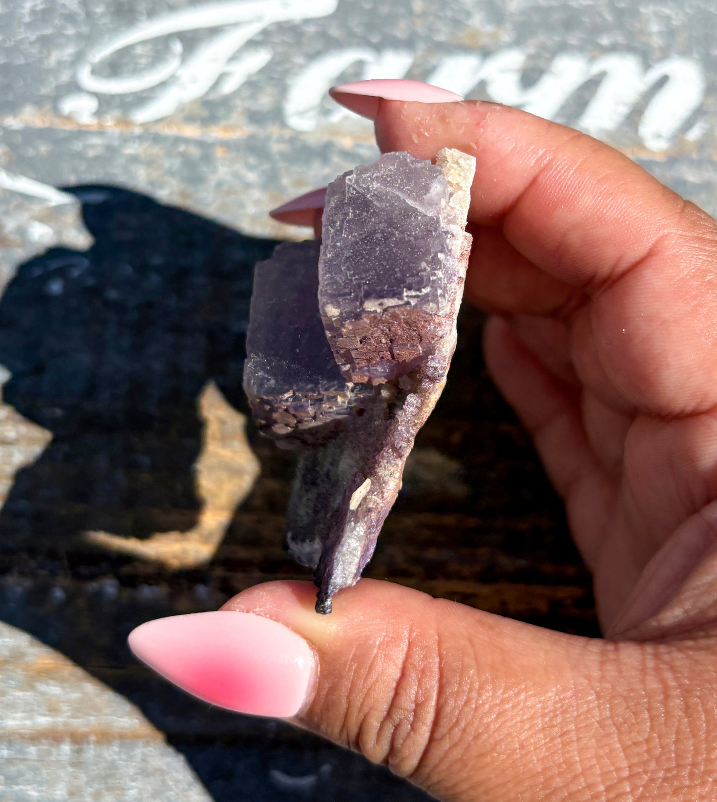 Rare "QR Code" Fluorite Specimen from China | Opt A