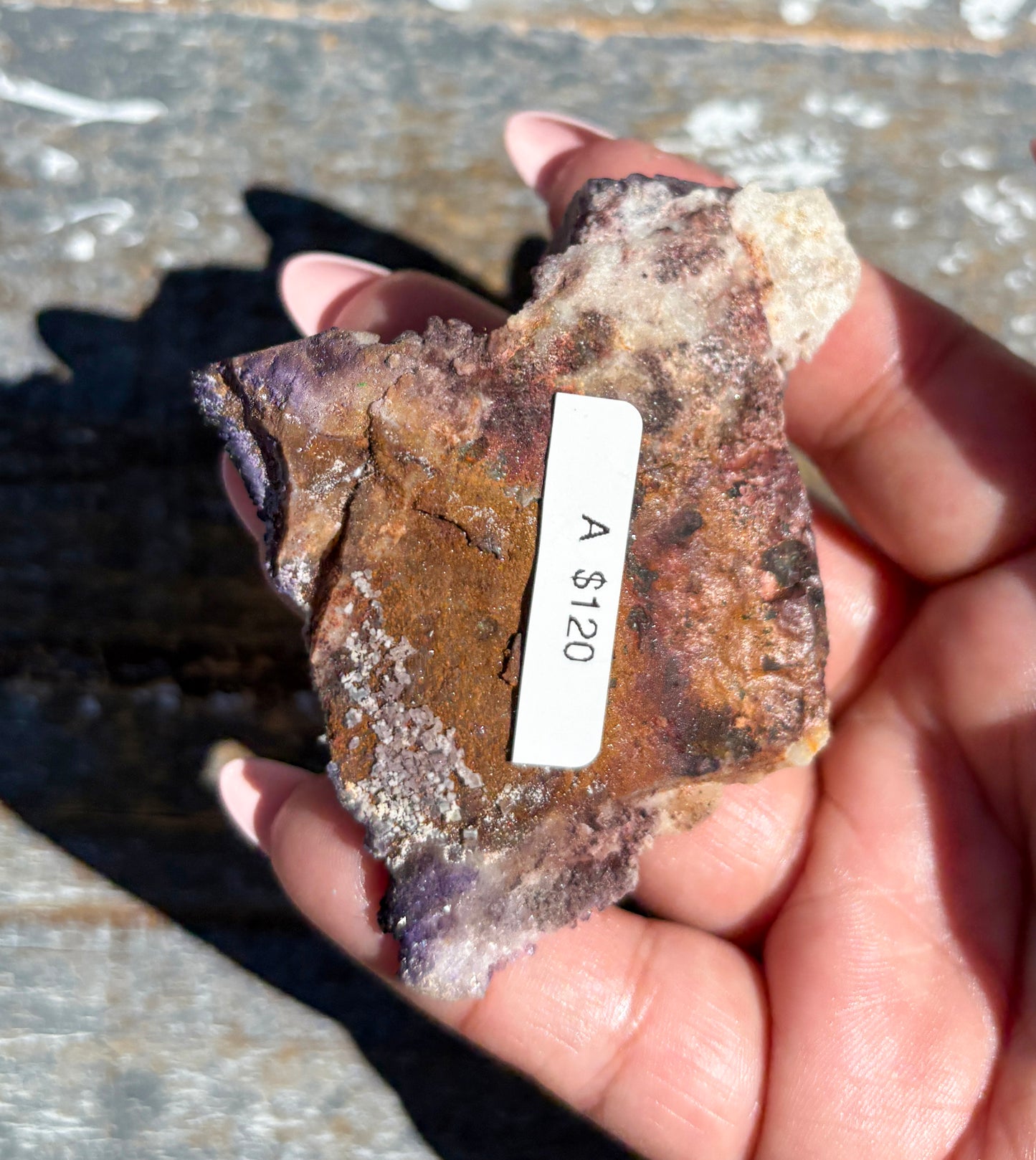 Rare "QR Code" Fluorite Specimen from China | Opt A