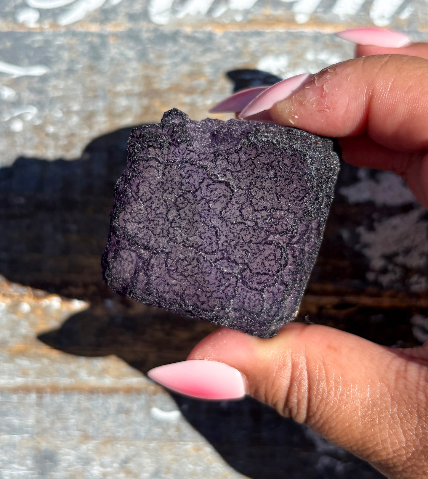 Rare "QR Code" Fluorite Specimen from China | Opt B