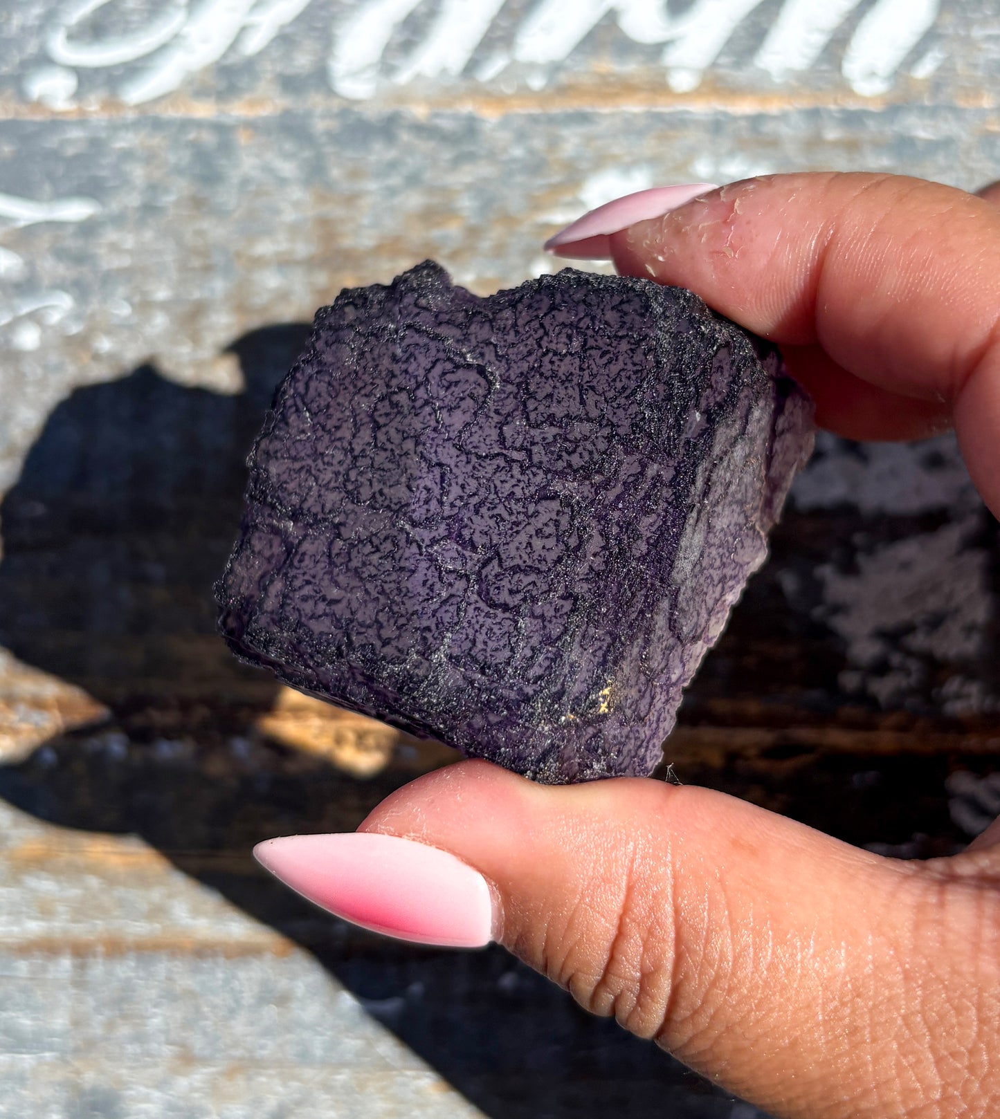 Rare "QR Code" Fluorite Specimen from China | Opt B