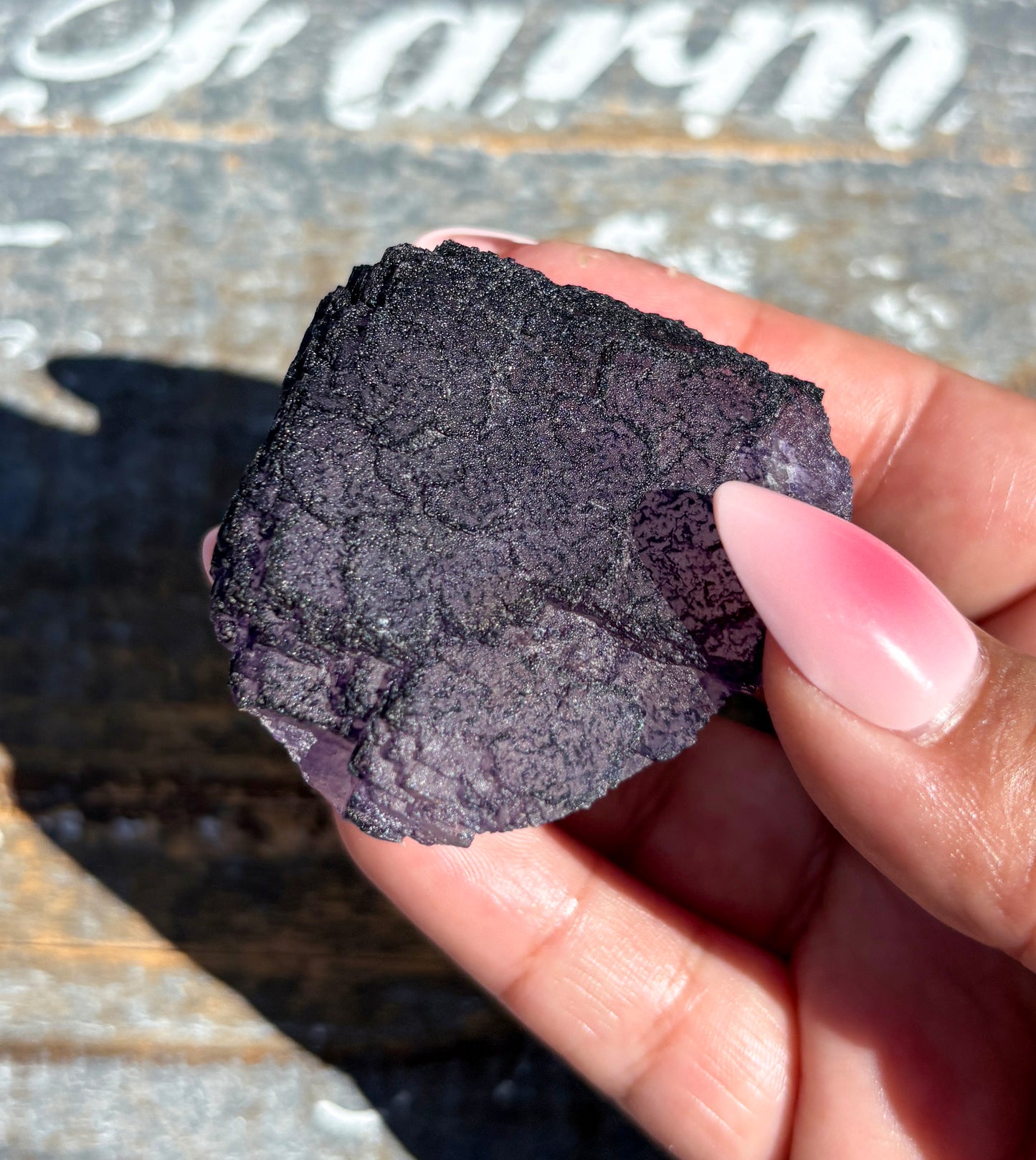 Rare "QR Code" Fluorite Specimen from China | Opt I