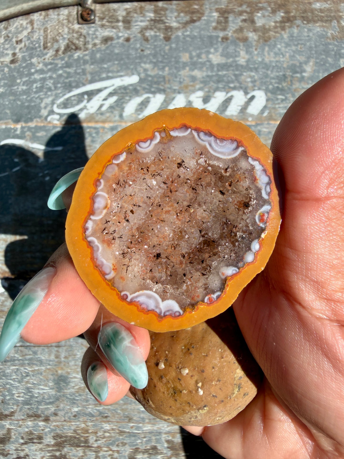 Gorgeous Druzy Agate Geode | Opt C