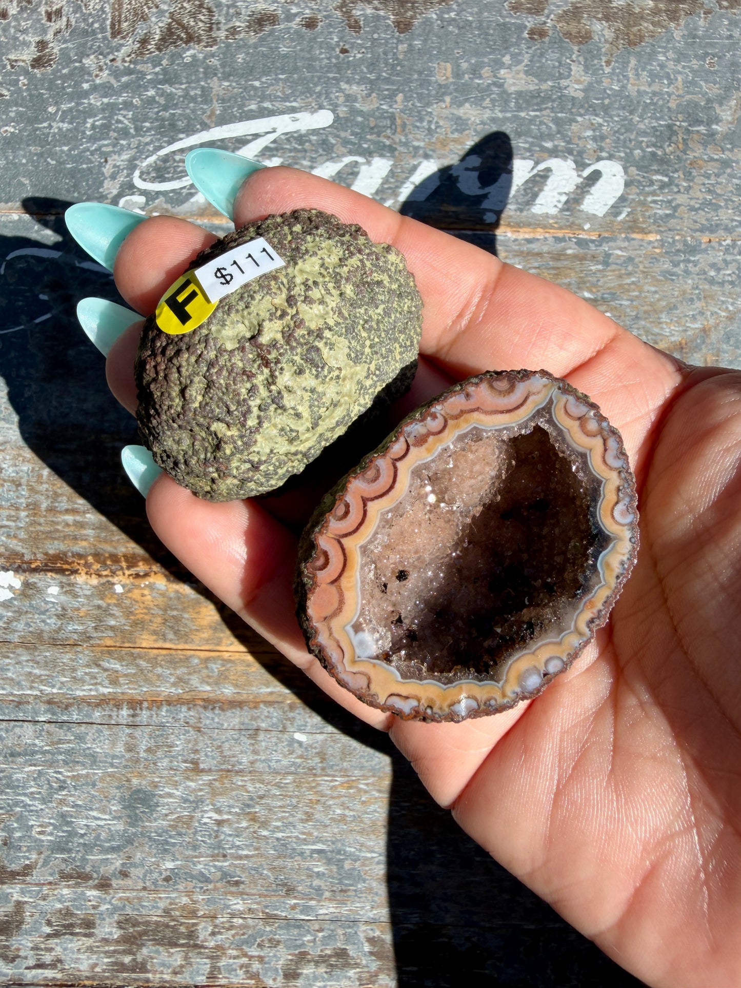 Gorgeous Druzy Agate Geode | Opt F