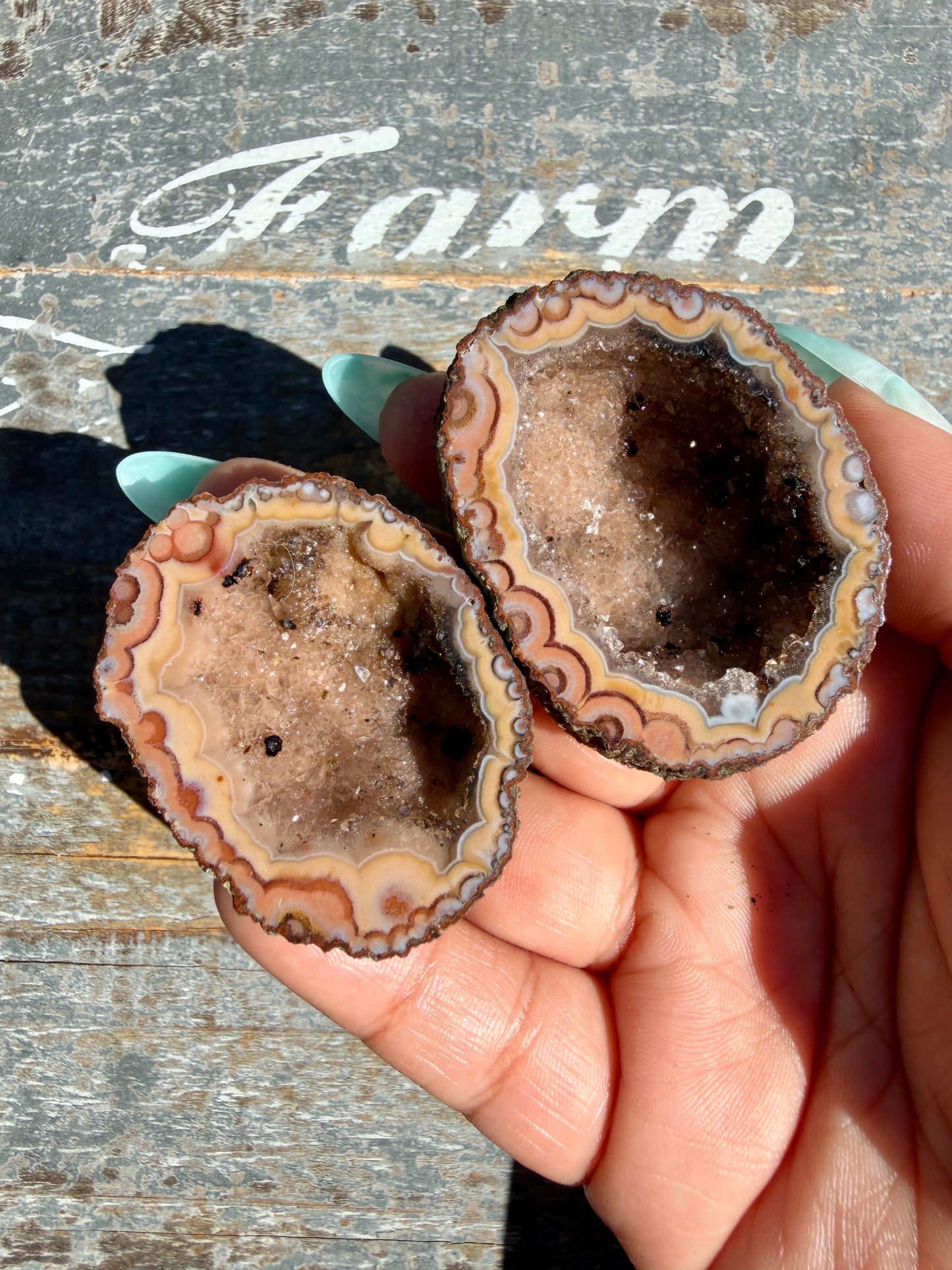 Gorgeous Druzy Agate Geode | Opt F