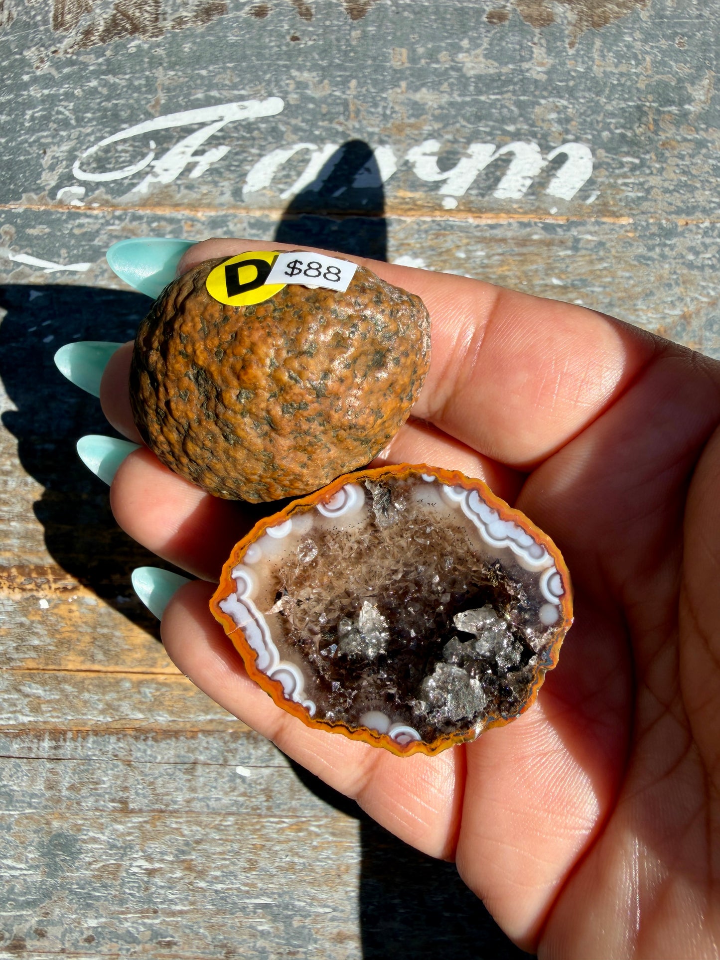 Gorgeous Druzy Agate Geode | Opt D