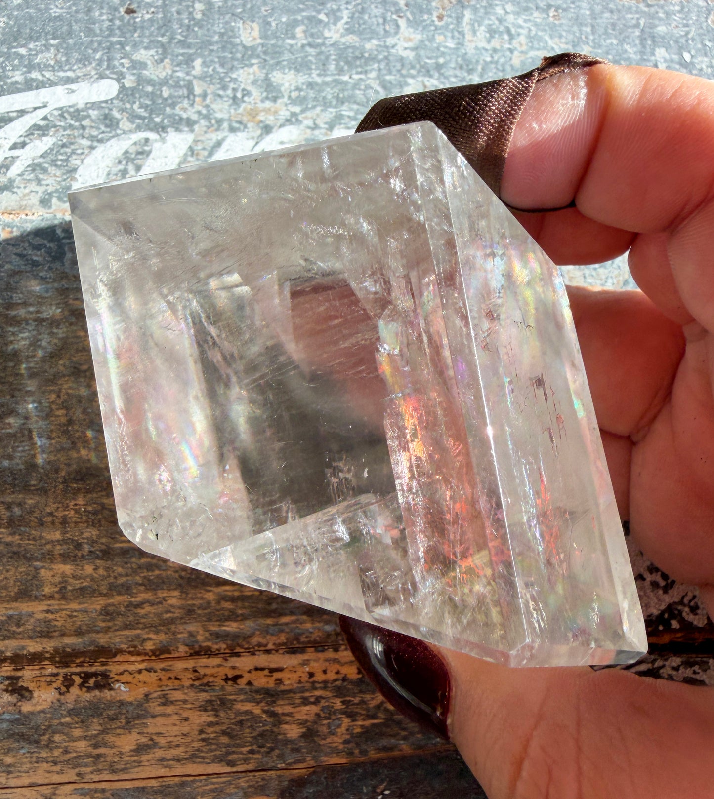 *RESERVED* TEAGAN Gorgeous Optical Calcite Freeform from India | Opt G